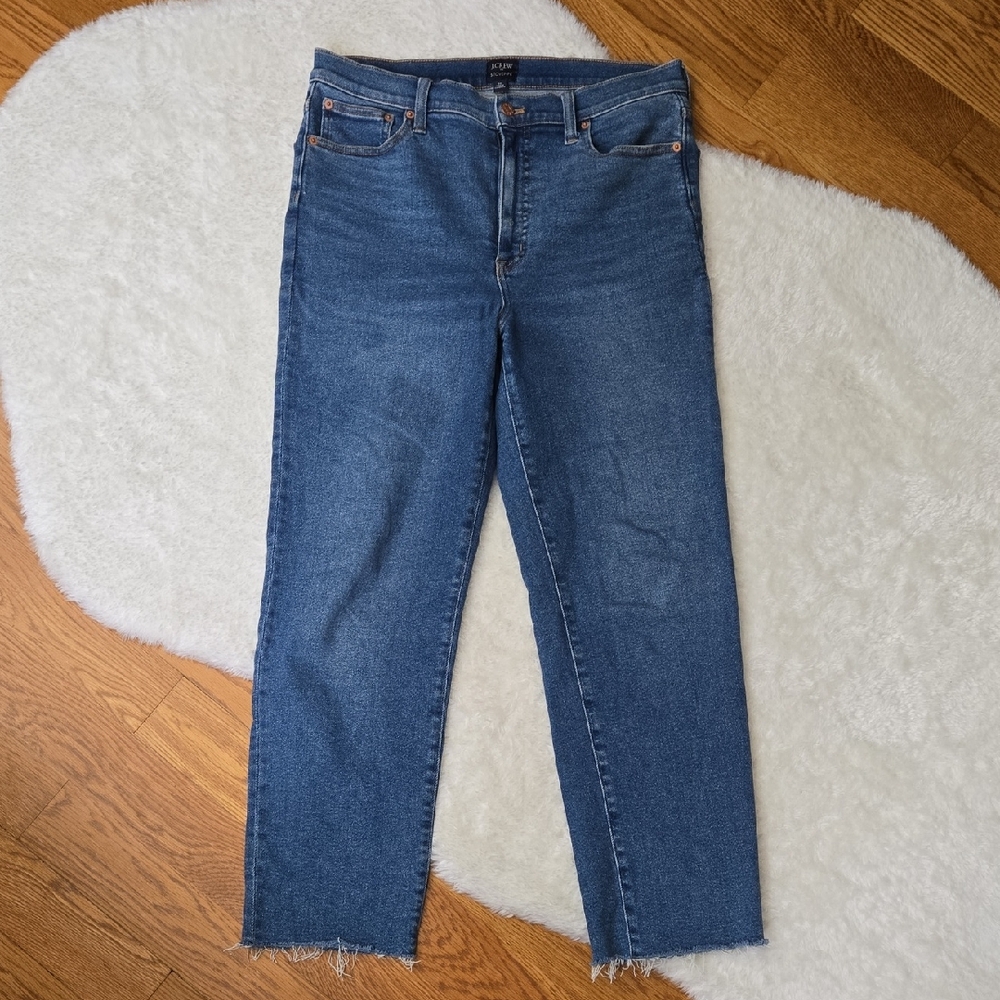 High-Rise Straight Leg Women's Jeans - Blue